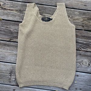 Christine Phillipe Sz Small Rose Gold Sweater vest